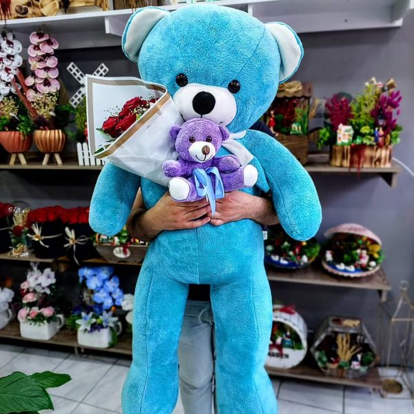 Ayı Kucağında Gül Buketi 1